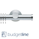 Gordijnroede Budgetline 28 mm edelstaal Gordijnroede Budgetline 28 mm edelstaal