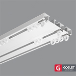 Goelst Dubbele gordijnrails G-4530 | 3 brede sporen