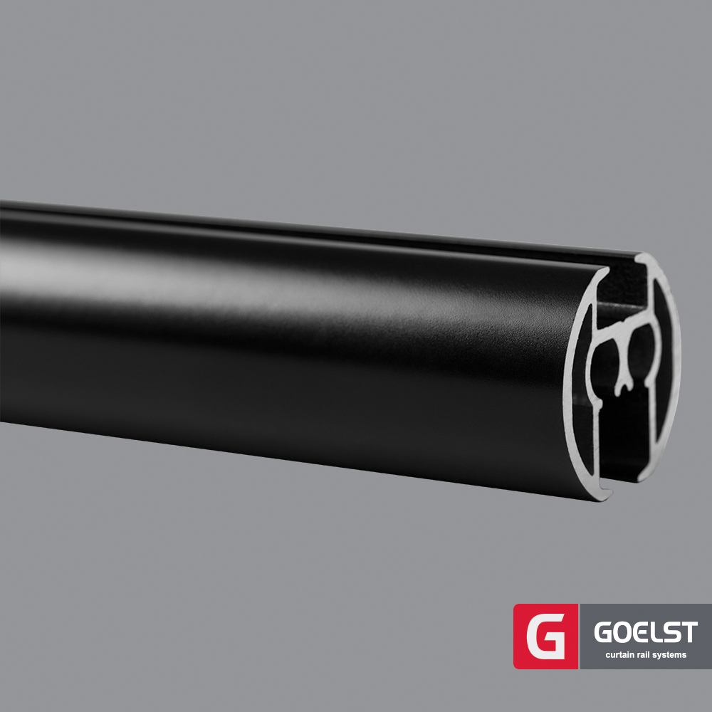 Gordijnrails G-5100 Zwart