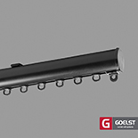 Gordijnrails G-5100 Zwart