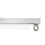 Gordijnrails U-Rail Aluminium Wit Compleet