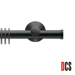 Gordijnroede DCS Rond 20 mm zwart